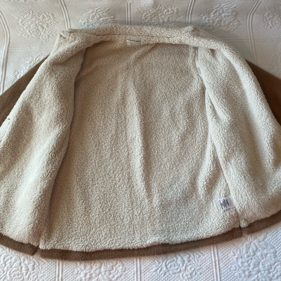 Z Supply Jordan Jacket Sweater Knit/Sherpa Campfire Tan/Brown/Cream XS - Picture 9 of 15